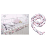 Maxbell Nordic Style Soft Knot Plush Pillow Braided Baby  Sleep Bumper Style01