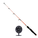 Maxbell 1 Set Detachable Winter High Foot Ice Fishing Rod and Reel Combo 65cm