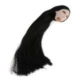 Maxbell 1/6 BJD Male Doll Make up Head with Long Hair DIY Body Parts Thin eyebrows