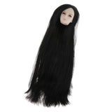 Maxbell 1/6 BJD Male Doll Make up Head with Long Hair DIY Body Parts Thin eyebrows