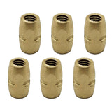 Maxbell 6 Pieces Flute Head Nuts Socket Nuts Instruments Accessories