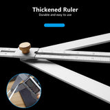 Maxbell Aluminum Alloy Corner Angle Finder Ceiling Artifact Square Protractor Tool A