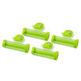 Maxbell 4pcs/set Mini Bathroom Toothpaste squeezer Easily install on the Wall Green