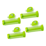 Maxbell 4pcs/set Mini Bathroom Toothpaste squeezer Easily install on the Wall Green