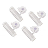 Maxbell 4pcs/set Mini Bathroom Toothpaste squeezer Easily install on the Wall White