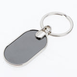 Maxbell Keyring Blank Metal Keychain Handbag Charm Round Oval Key Rings 8x2.6ＣＭ