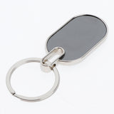 Maxbell Keyring Blank Metal Keychain Handbag Charm Round Oval Key Rings 8x2.6ＣＭ