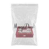 Maxbell Velvet Jewelry Box Case Ring Trinket Organizer Showcase Holder Red