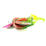 Maxbell Metal Fishing Lure Jig Head Hard Bait Sea Fishing Silicone Tassle Lures 40g