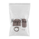 Maxbell 5x/Set PU Handbag Parts for DIY Weave Bag Sewing Handbag Accessories Coffee