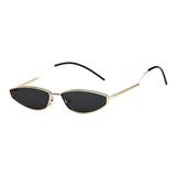 Maxbell Ladies Curved Sunglasses Classic Outdoor Small Frames Eyewear Gold Black