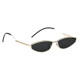 Maxbell Ladies Curved Sunglasses Classic Outdoor Small Frames Eyewear Gold Black