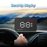 Maxbell A1000 Car HUD Digital Head Up Display OBD2 Speedometer Speed Warning System