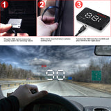 Maxbell A1000 Car HUD Digital Head Up Display OBD2 Speedometer Speed Warning System