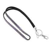 Maxbell Lanyard ID Badge Card Holder Strap Sparkling Phone Neck Straps Light Purple