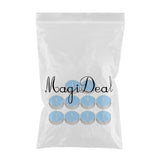 Maxbell 10pcs Smokeless Round Tealight Candles for Birthday Party 3.5x1cm Blue