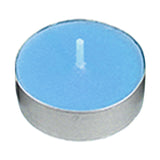 Maxbell 10pcs Smokeless Round Tealight Candles for Birthday Party 3.5x1cm Blue