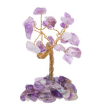 Maxbell Delicate Crystal Jewelry Tree Style Office Home Decoration D Purple