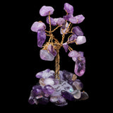 Maxbell Delicate Crystal Jewelry Tree Style Office Home Decoration D Purple