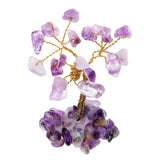 Maxbell Delicate Crystal Jewelry Tree Style Office Home Decoration D Purple