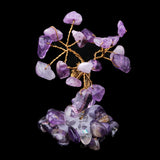 Maxbell Delicate Crystal Jewelry Tree Style Office Home Decoration D Purple