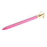 Maxbell Rhinestone Ballpoint Pen High-end Metal Pen Ballpoint Pen  Light Pink