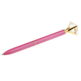 Maxbell Rhinestone Ballpoint Pen High-end Metal Pen Ballpoint Pen  Light Pink