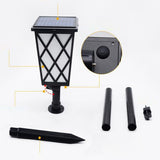 Maxbell Solar Flame Beam Nail IP65 Waterproof Outdoor Yard Garden Wall Lamp