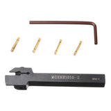 Maxbell MGEHR1010-2 Lathe Boring Bar Holder+CNC Inserts Blades+Wrench Set Hand Tools