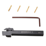 Maxbell MGEHR1010-2 Lathe Boring Bar Holder+CNC Inserts Blades+Wrench Set Hand Tools