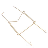 Maxbell 1pc Invisible Wall Hanging Plate Hook Hangers Dish Display Holder Linear 14"