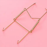 Maxbell 2x Invisible Wall Hanging Plate Hook Hangers Dish Display Holder Linear 10"