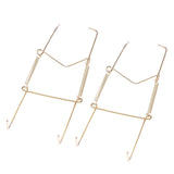 Maxbell 2x Invisible Wall Hanging Plate Hook Hangers Dish Display Holder Linear 10"