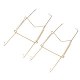 Maxbell 2x Invisible Wall Hanging Plate Hook Hangers Dish Display Holder Linear 10"