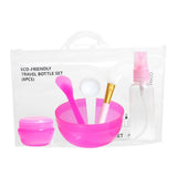 Maxbell 6pcs/Set Beauty DIY Facial Mask Bowl Mixing Brush Tool Makeup Spoon Rose Red