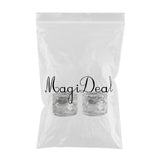 Maxbell 2Pcs Clear Jars with Screw Lids for Scrubs Oils Salves Creams Lotions Balms