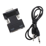 Maxbell 1080P HDMI Female to VGA Male with Audio Cable Converter Adapter Black