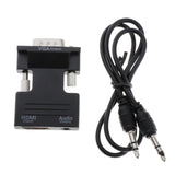 Maxbell 1080P HDMI Female to VGA Male with Audio Cable Converter Adapter Black