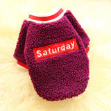 Maxbell Cute Dog Puppy Winter Warm Coat Dogs Comfortable Outdoor Apparels Purple-M