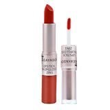 Maxbell Waterproof Matte Velvet Lipstick 2-in-1 Long Wearing Lip Gloss Lip Stick 4