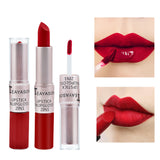 Maxbell Waterproof Matte Velvet Lipstick 2-in-1 Long Wearing Lip Gloss Lip Stick 6