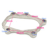 Maxbell T25 T28 TURBO DUMP PIPE FLANGE FOR NISSAN SILIVA S13 S14 S15 CA18DET SR20DET