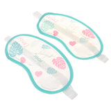 Maxbell 2x Gel Eye Mask Hot Cold Compress Sleep Patch for Puffy Dry Eyes Leaf