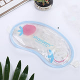 Maxbell 2x Gel Eye Mask Hot Cold Compress Sleep Patch for Puffy Dry Eyes Strawberry