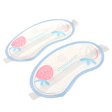 Maxbell 2x Gel Eye Mask Hot Cold Compress Sleep Patch for Puffy Dry Eyes Strawberry