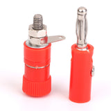 Maxbell 4mm Speaker Terminal Socket Binding Post Banana Plug Jack Connector Red