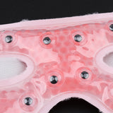 Maxbell Hot Cold Therapy Ice Eye Mask Blindfold for Eye Puffiness Dark Circle Pink