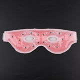 Maxbell Hot Cold Therapy Ice Eye Mask Blindfold for Eye Puffiness Dark Circle Pink
