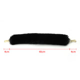 Maxbell Ladies Plush Faux Fur Bag Strap Replacements DIY Tote Bag Handbag Belt Gray