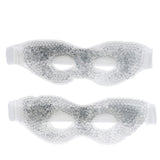 Maxbell 2Pcs Soft Gel Ice Eye Mask Hot Cold Compress Pack Ice Eye Mask Sliver